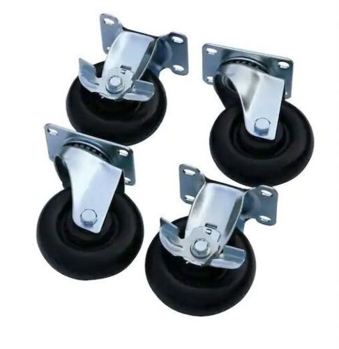 Husky 4 in. Caster Kit for Regular Duty Steel Garage Base Cabinets  - Lot 358