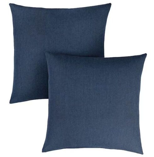 Sunbrella Spectrum Indigo Outdoor Knife Edge Throw Pillows, 2 Pack   - Lot 408