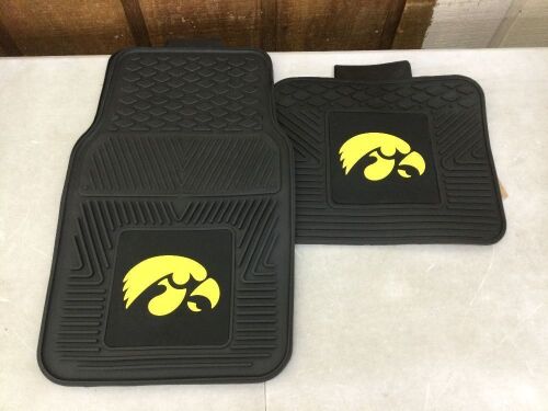 University of Iowa Vinyl Car Floor Mats - Lot 449