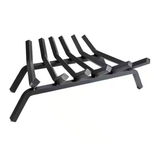 Pleasant Hearth 3/4 in. 24 in. 6-Bar Steel Fireplace Grate  - Lot 559