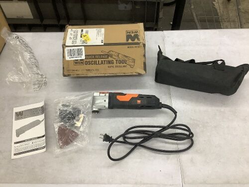 WEN MT3537 3.5A Quick-Release Variable Speed Multi-Function Oscillating Tool Kit with Accessories and Carrying Case - Lot 635
