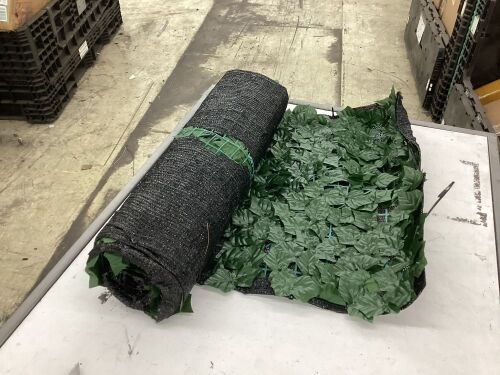 Artificial Hedge Screen  - Lot 637