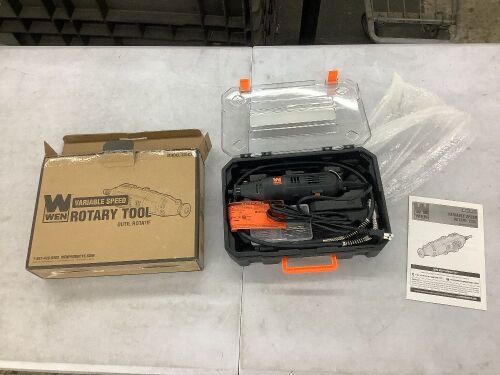 WEN 23103 1-Amp Variable Speed Rotary Tool with Accessories, Carrying Case and Flex Shaft - Lot 704