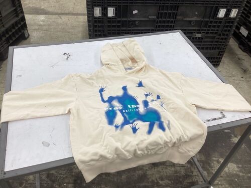 Aelfric Eden Abstraction Shadow Print Hoodie, Medium  - Lot 717
