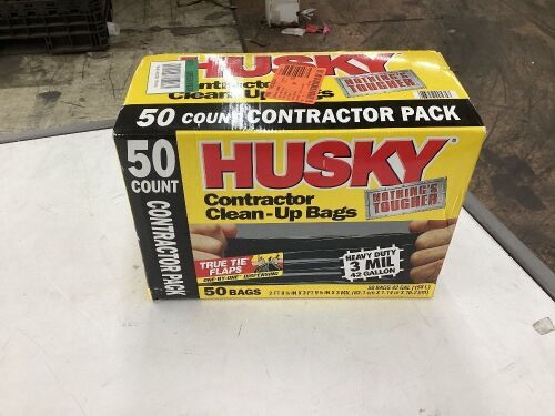 Husky 42 Gal. Contractor Bags, 50 Count  - Lot 722