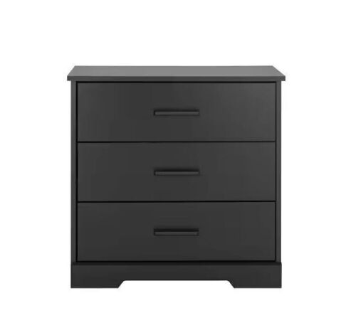 Rustic Ridge Black 3-Drawer Nightstand - Lot 94