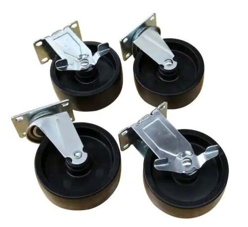 Husky 5 in. Caster Kit for Ready-to-Assemble Steel Garage Base Cabinets - Lot 234