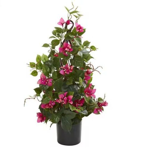 Nearly Natural Indoor 24 in. Bougainvillea Artificial Climbing Plant - Lot 225