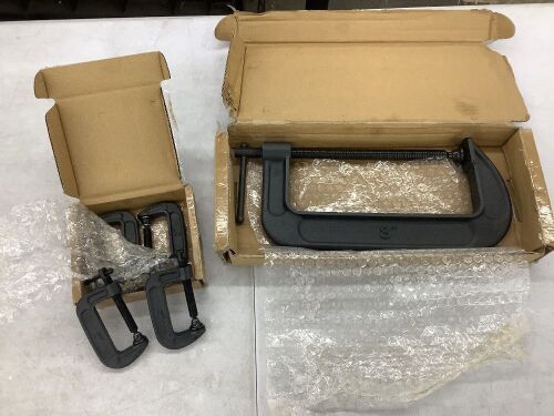 Lot of WEN Heavy-Duty C-Clamps  - Lot 629