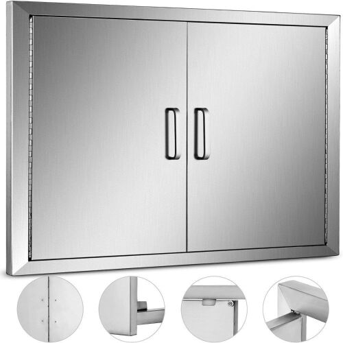 VEVOR Stainless Steel BBQ Double Access Door 31W x 24H Inch - Lot 769