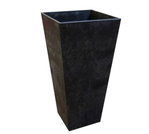 Tierra Verde 14 in. x 27.5 in. Slate Rubber Self Watering Planter  - Lot 200