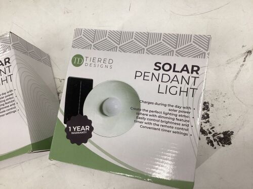 Lot of (3) Solar Pendant Light  - Lot 762