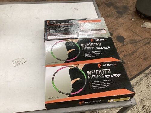 Lot of (3) Weighted Fitness Hula Hoop  - Lot 531