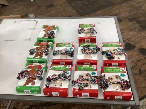Lot of (10) Dog Treats w/ Chew Toy, 7 Peanut Butter, 4 Cheese  - Lot 571