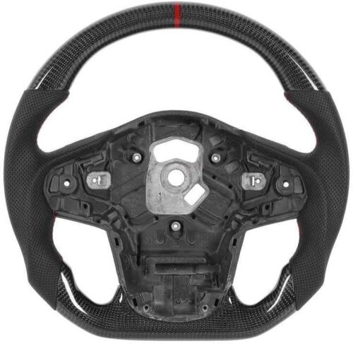 Carbon Fiber Steering Wheel Nappa Perforated Leather Fit for GR A90 2020+ - Lot 437