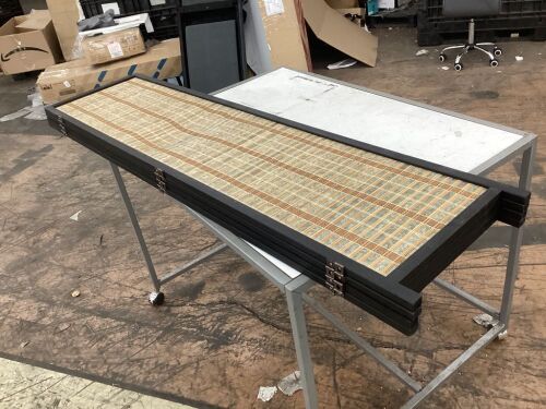 4 Panel Folding Room Divider - Lot 693