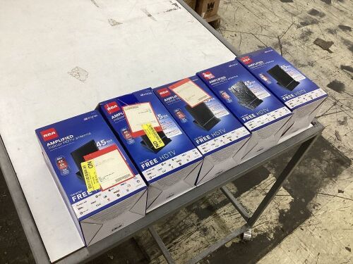 Lot of (5) RCA Amplified Indoor HDTV Antenna  - Lot 670