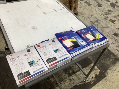 Lot of (4) RCA Amplified Indoor Flat HDTV Antenna Multi-Directional - Lot 927