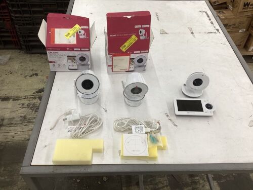 Lot of (3) Baby Monitor Cameras - Open Box - Lot 383