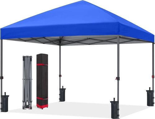 ABCCANOPY Durable Easy Pop up Canopy Tent, 10x10, Royal Blue  - Lot 634