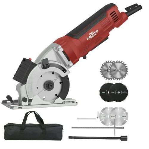 Mini Electric Compact Circular Saw, Laser Cutting Guide, 5000RPM - Lot 462
