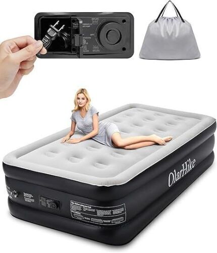 OlarHike Inflatable Twin Air Mattress with Built in Pump, 18"  - Lot 227