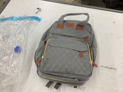 Diaper Bag Backpack with Changing Station  - Lot 580