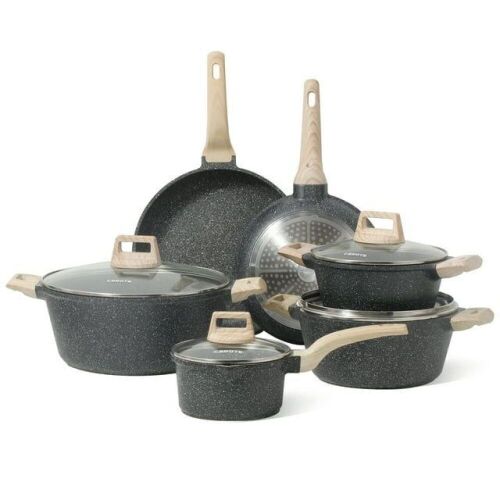 Carote Nonstick Granite Cookware Set 10 Pcs  - Lot 78