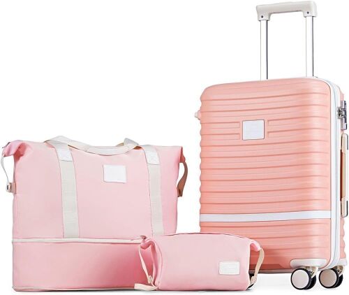 Joyway Carry On Luggage 20 Inch Expandable Suitcase with Spinner Wheel, 3 Piece Set with TSA Lock  - Lot 64