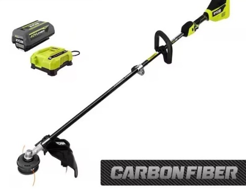 40V HP Brushless 15 in. Cordless Carbon Fiber Shaft Attachment Capable String Trimmer with 4.0 Ah Battery and Charger - Lot 40
