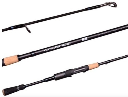 Cadence CR7 Spinning Rod, Fishing Rod with 40 Ton Carbon,Fuji Reel Seat,Durable Stainless Steel Guides with SiC Inserts,Full Assortment of Lengths, Actions for Spinning Reels - Lot 255