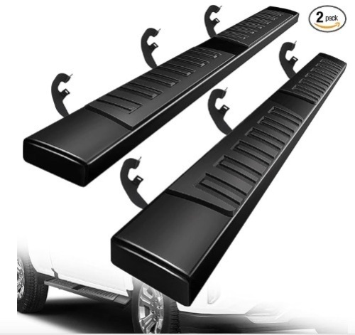 Aluminum Running Boards Compatible with 19-23 Chevy Silverado/GMC Sierra 1500, 20-23 Silverado/Sierra 2500/3500 Extended Cab/Double Cab,Side Steps for Chevy Silverado - Lot 267
