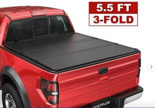 MOSTPLUS 5.5FT 3-Fold Hard Truck Bed Tonneau Cover - Lot 278