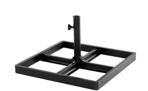 Hampton Bay Steel Outdoor Patio Umbrella Base in Black - Lot 375