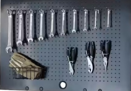 Steel Pegboard Set in Black (36 in. W x 26 in. H) for Ready-to-Assemble Steel Garage Storage System - Lot 382