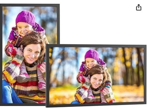 21.5-Inch Large-Dual-WiFi Digital Picture Frame - Digital Photo Frame  - Lot 385