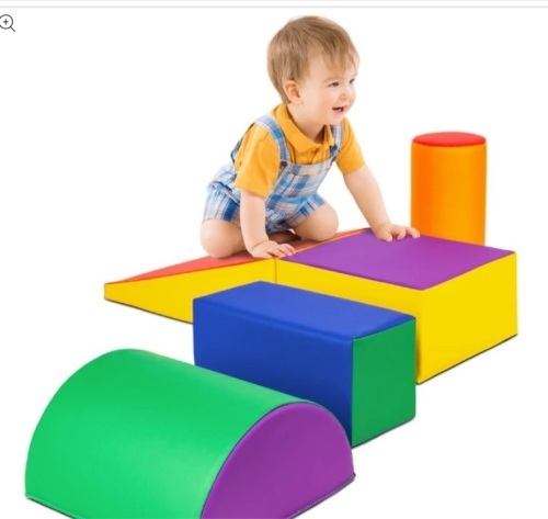 4-Piece Kids Climb & Crawl Soft Foam Shapes Structure Playset - Lot 361