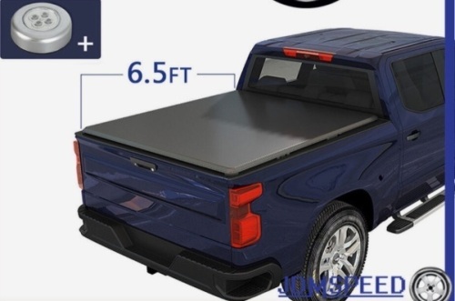 6.5FT Bed Soft 4-FOLD Tonneau Cover For 14-2019 Chevy Silverado 1500 GMC Sierra - Lot 290