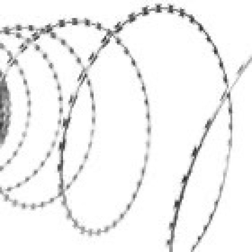 VidaXL NATO Razor Wire Helical Wire Roll Galvanized Steel 328', 141075  - Lot 460