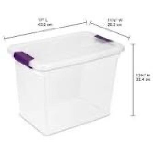 1763 – 27 Qt. ClearView Latch™ Box 5 pc - Lot 461