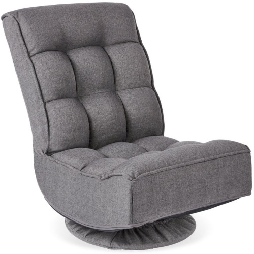 Folding Floor Gaming Chair w/ 360-Degree Swivel, 4 Adjustable Positions - Lot 4268
