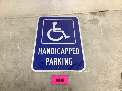Handicap Sign - Lot 4436