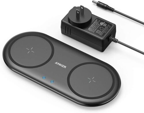 Lot of (2) Anker PowerWave 10 Dual Pad Wireless Charger  - Lot 312