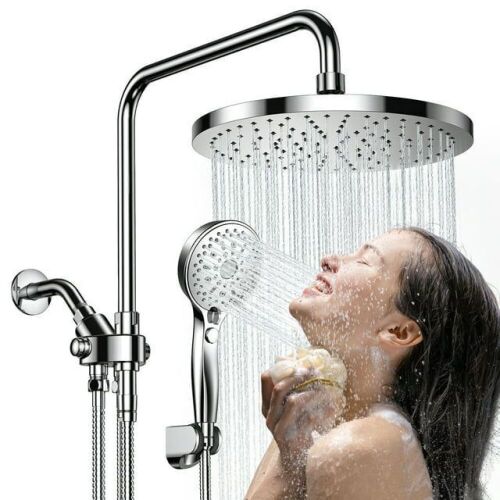 Ambicasa Luxury Dual Showerhead Combo, 10" Rainfall Shower Head & 5" Handheld Shower Head - Lot 376