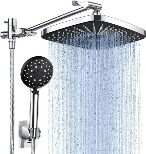 Veken 12 Inch High Pressure Rain Shower Head & Handheld Showerhead  - Lot 386