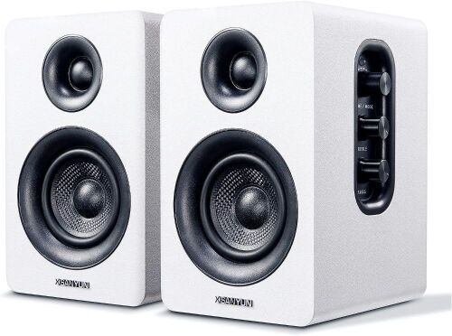 Sanyun 3" Active Bluetooth 5.0 Bookshelf Speakers, 60W Carbon Fiber Speaker Unit, Built-in 24bit DAC Dynamic 3D Surround Sound 2.0 Computer Speakers - Lot 388