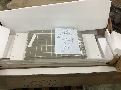 White Shoe Storage Bench  - Lot 393