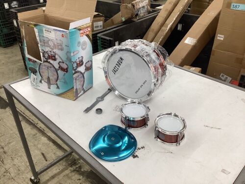 Kids Jazz Drum Set - Damaged Cymbal  - Lot 768