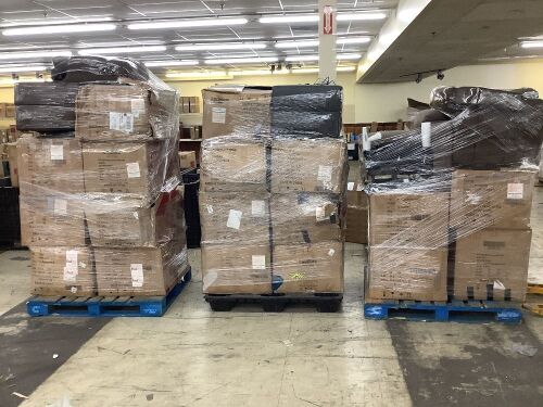 (3) Pallets of Recliner Bases, Mostly Electric Lift Models  - Lot 324