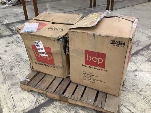 Lot of (2) 4 Packs Wicker Dining Chairs, Unknown if Complete - Lot 318